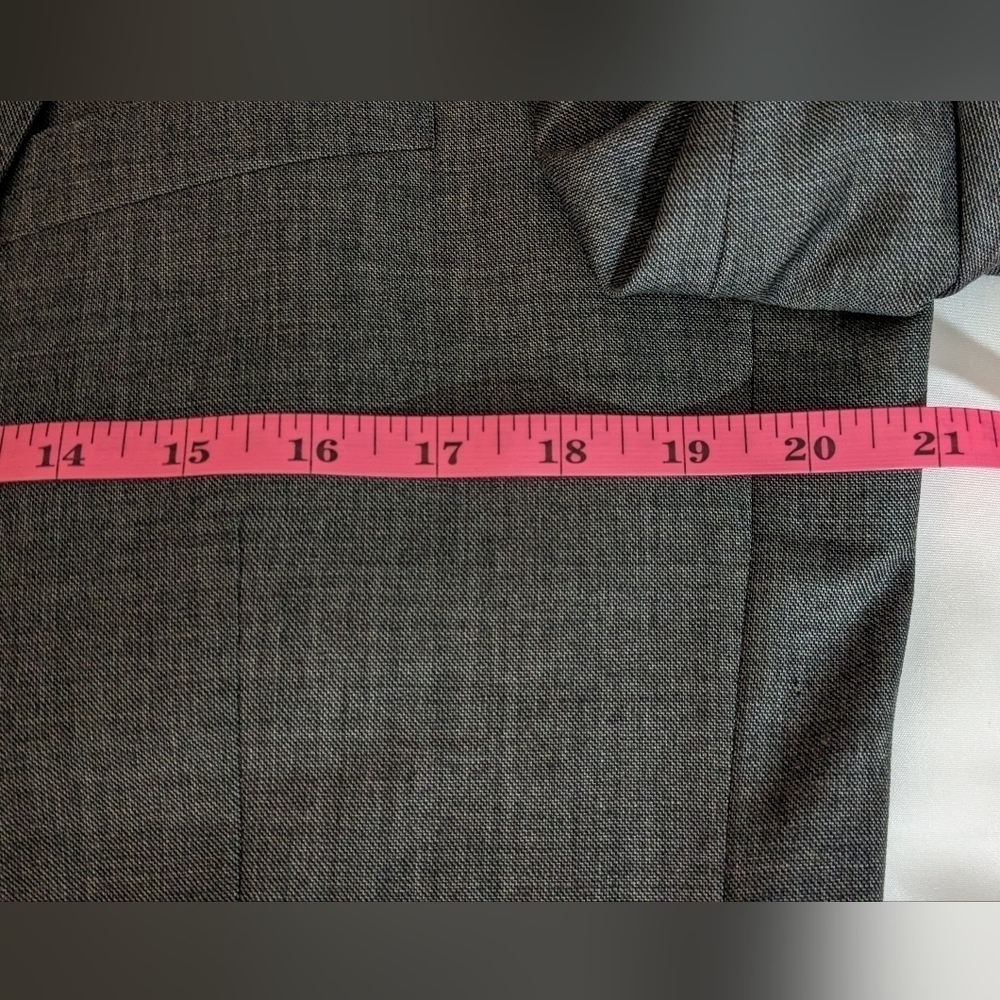 J. Crew N.Y. Ludlow Dark Grey Italian Wool Blazer Size 40R - Picture 12 of 16